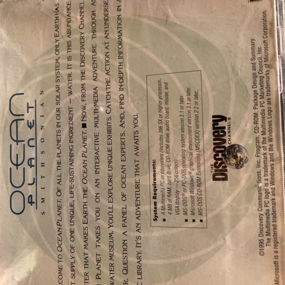 Ocean planet Smithsonian Pc -CD-Rom game Discovery Channel new & Sealed - Picture 3 of 3